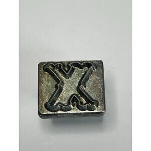Leather Stamp X Tandy Craftool Alphabet Single Replacement Letter Size 1 Inch